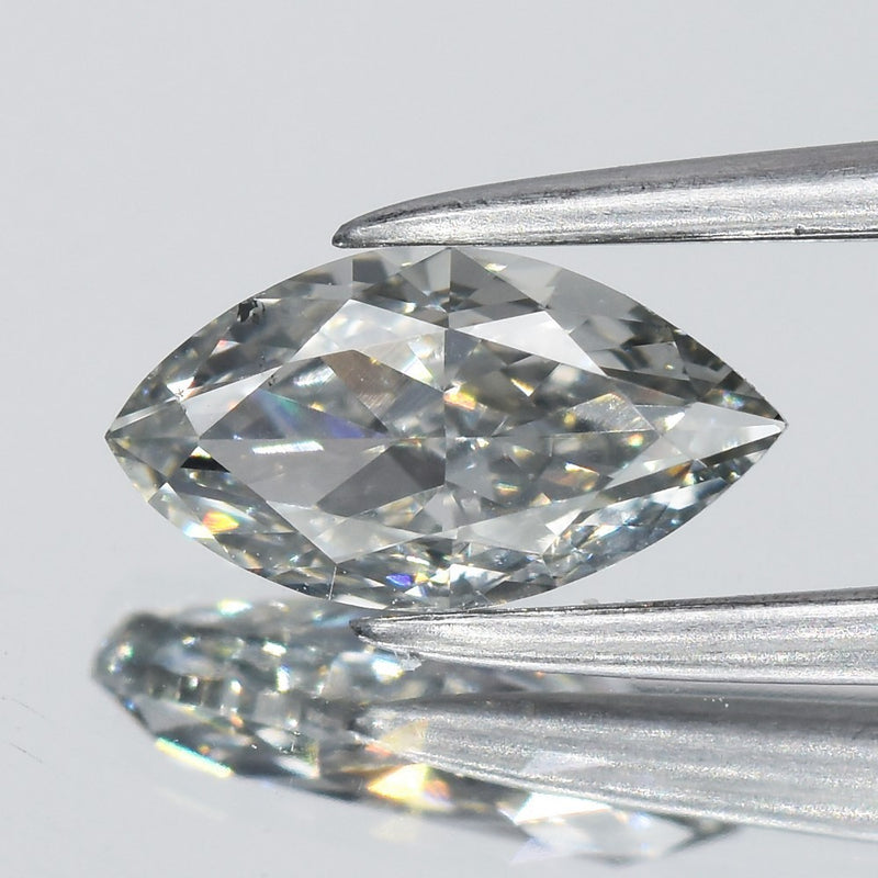 0.65ct 7.8x4.14mm Marquise Natural Treated Fancy Light Green Diamond VVS2