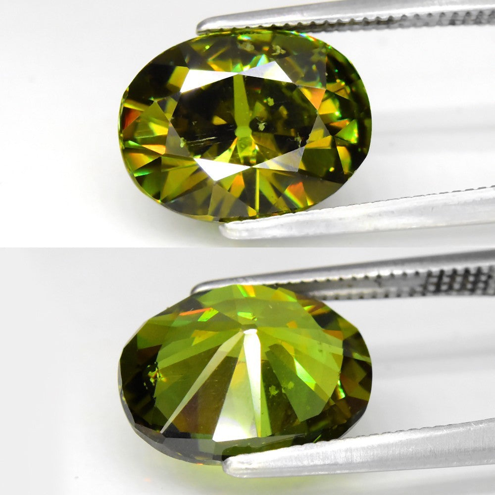 Rare Large 4.89ct VS Oval Brilliant Natural Green Demantoid - Madagascar Gem