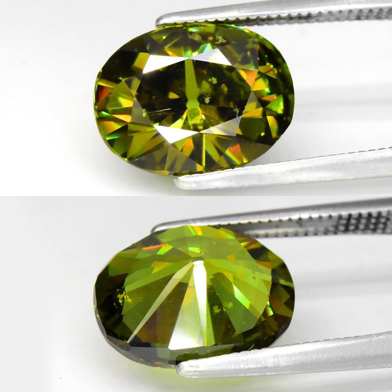 Rare Large 4.89ct VS Oval Brilliant Natural Green Demantoid - Madagascar Gem