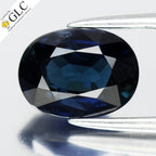 GLC CERTIFIED 1.88ct VS Oval Natural Blue Sapphire - Heated, Africa Gemstone — view 1