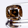 3.49ct Cushion Natural Untreated Fancy Deep Orange Cognac Diamond SI2