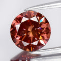 1.00ct Round Brilliant Natural Treated Fancy Deep Purple Pink Diamond VS1