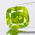 1.01ct Cushion Natural Treated Fancy Intense Yellow Green Diamond I1 Africa