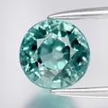 1.03ct VVS Round Natural Bluish Green Tourmaline - Unheated, Mozambique Gem — view 1