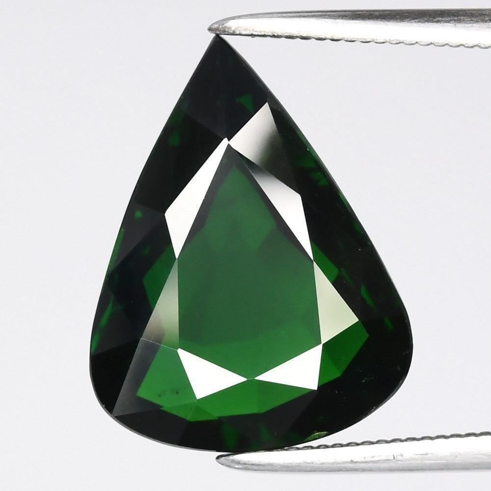 5.80ct VS Pear Natural Imperial Forest Green Tsavorite Garnet - Tanzania Gem