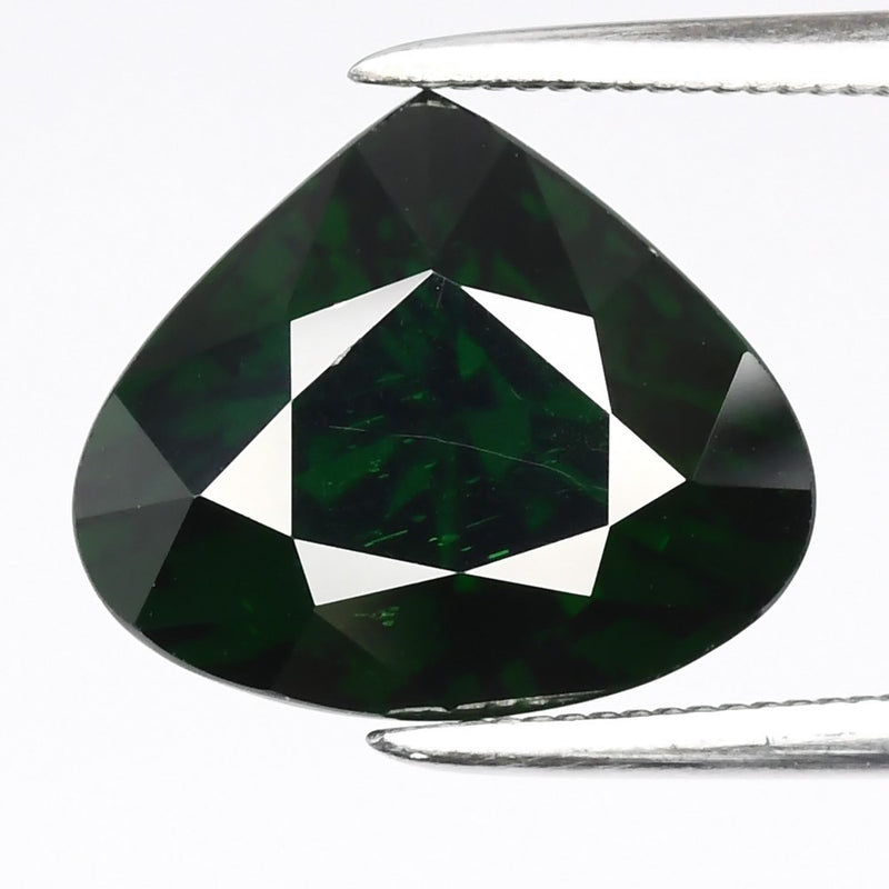 5.31ct VS Pear Natural Dark Moss Green Tsavorite Garnet - Tanzania Gemstone