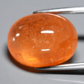 10.91ct Oval Cabochon Natural Orange Spessartite Garnet - Africa Gemstone — view 1