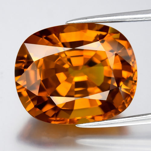 14.16ct IF Cushion Natural Golden Yellow Sapphire - Premium Quality, Thailand