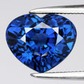 4.05ct 9.5x7.8mm IF Heart Natural Blue Sapphire - Heated, Madagascar Gemstone