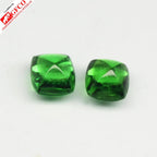 GFCO CERTIFIED Pair 2pcs/3.89ct Cushion Natural Vivid Green Tsavorite Garnet