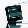 7.33ct 10.3x10.2mm VVS Octagon Natural Teal Blue Tourmaline - Unheated Africa — view 1