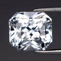 5.06ct 9.5x8.7mm Octagon Natural Ice Blue Sapphire - Heated, Sri Lanka Gem