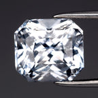 5.06ct 9.5x8.7mm Octagon Natural Ice Blue Sapphire - Heated, Sri Lanka Gem