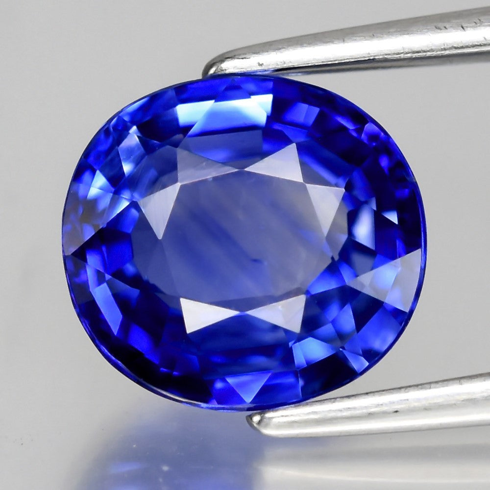 2.13ct 8x7.5mm IF Oval Natural Blue Sapphire - Heated, Ceylon Gemstone