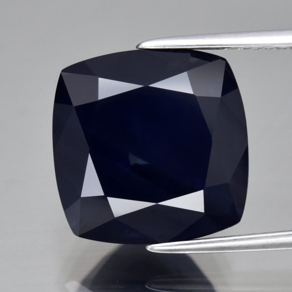 CERTIFIED Incl.*Big 13.52ct VVS Cushion Natural Blue Sapphire MadagascarGemstone