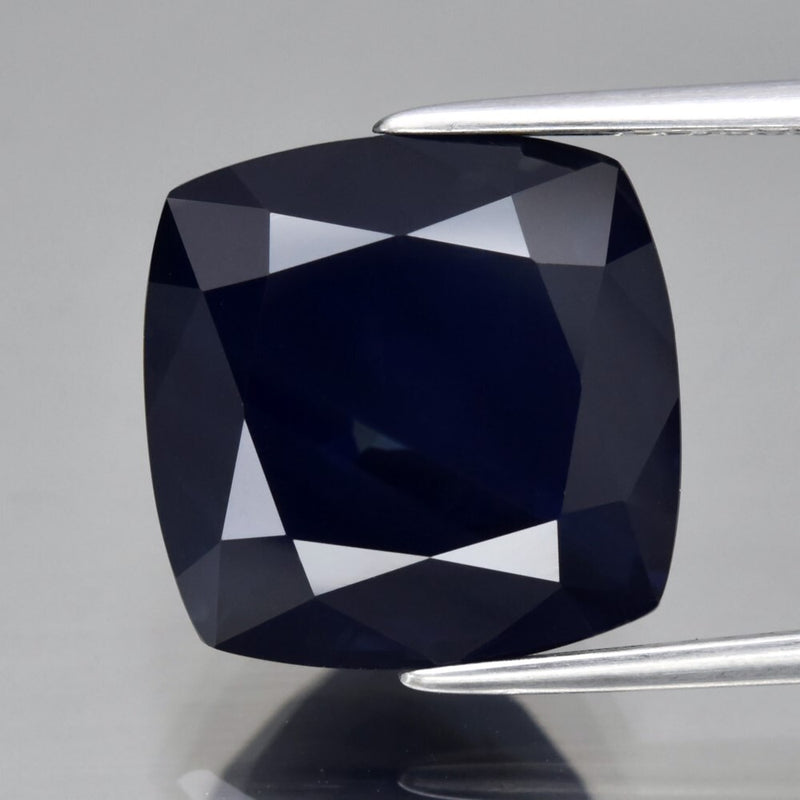 CERTIFIED Incl.*Big 13.52ct VVS Cushion Natural Blue Sapphire MadagascarGemstone