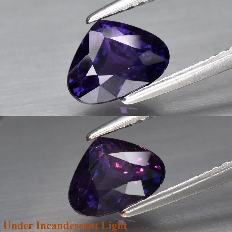 CERTIFICATE Incl.*2.05ct Pear Natural Unheated Color Change Sapphire, Madagascar