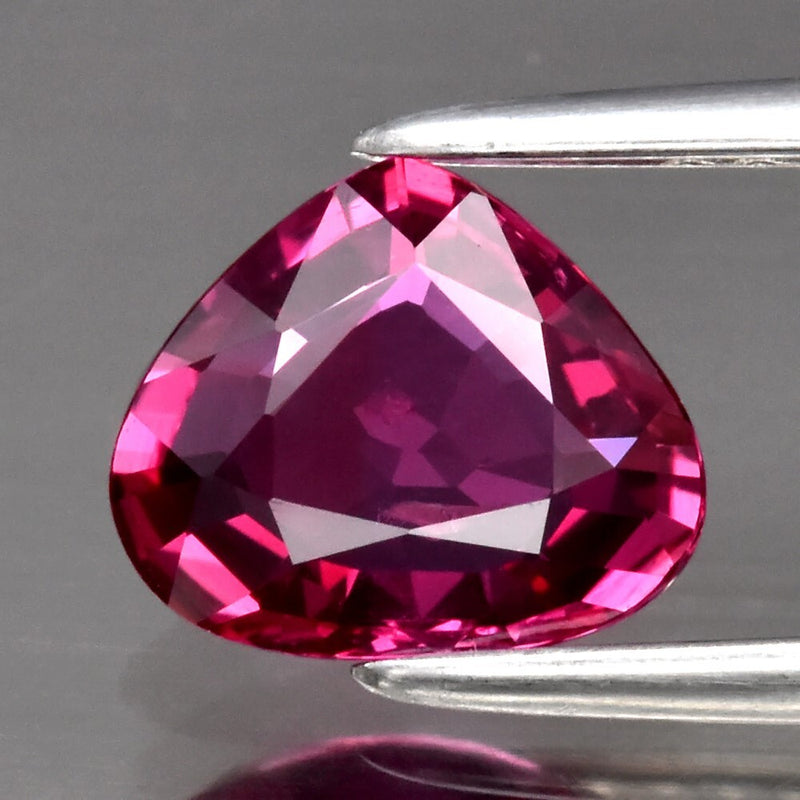 Magnificent! 0.97ct VS Pear Natural Purplish Pink Sapphire Unheated Mozambique