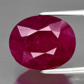 6.48ct 12x10mm Oval Natural Purplish Red Ruby Mozambique Gemstone — view 1