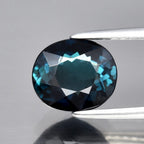 CERTIFICATE Incl.*1.47ct IF Oval Natural Greenish Blue Indicolite Tourmaline — view 1