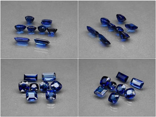 8pcs Lot 9.63ct t.w VS-IF ComboMix-Shape Royal Blue Sapphire MadagascarGemstone — view 2