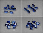8pcs Lot 9.63ct t.w VS-IF ComboMix-Shape Royal Blue Sapphire MadagascarGemstone — view 2