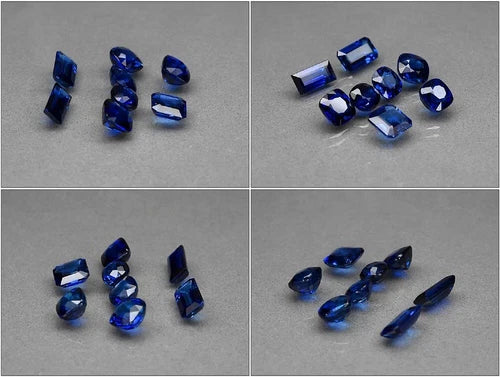 8pcs Lot 9.63ct t.w VS-IF ComboMix-Shape Royal Blue Sapphire MadagascarGemstone — view 3