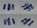 8pcs Lot 9.63ct t.w VS-IF ComboMix-Shape Royal Blue Sapphire MadagascarGemstone — view 3