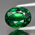 1.58ct 7.5x6mm VS Oval Natural Shocking Green Tsavorite Garnet Tanzania Amazing!