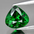 1.35ct 6.7x6.5mm Pear Natural Shocking Green Tsavorite Garnet Tanzania Elegant!