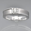 Natural Diamond Ring in 18K WHITE GOLD 0.15ct E/VVS Diamond