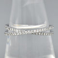 Natural Diamond Ring in 18K WHITE GOLD 0.16ct t.w 52pcs E/VVS Diamond — view 1
