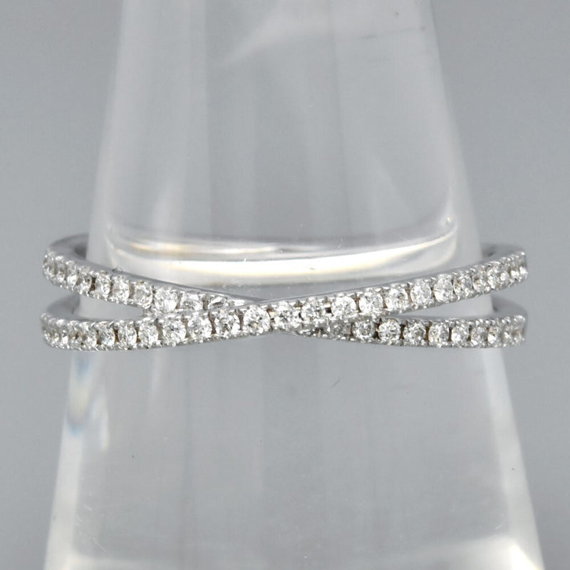 Natural Diamond Ring in 18K WHITE GOLD 0.16ct t.w 52pcs E/VVS Diamond
