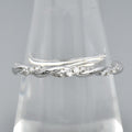 Natural Diamond Ring in 18K WHITE GOLD 0.19ct t.w 42pcs E/VVS Diamond — view 1