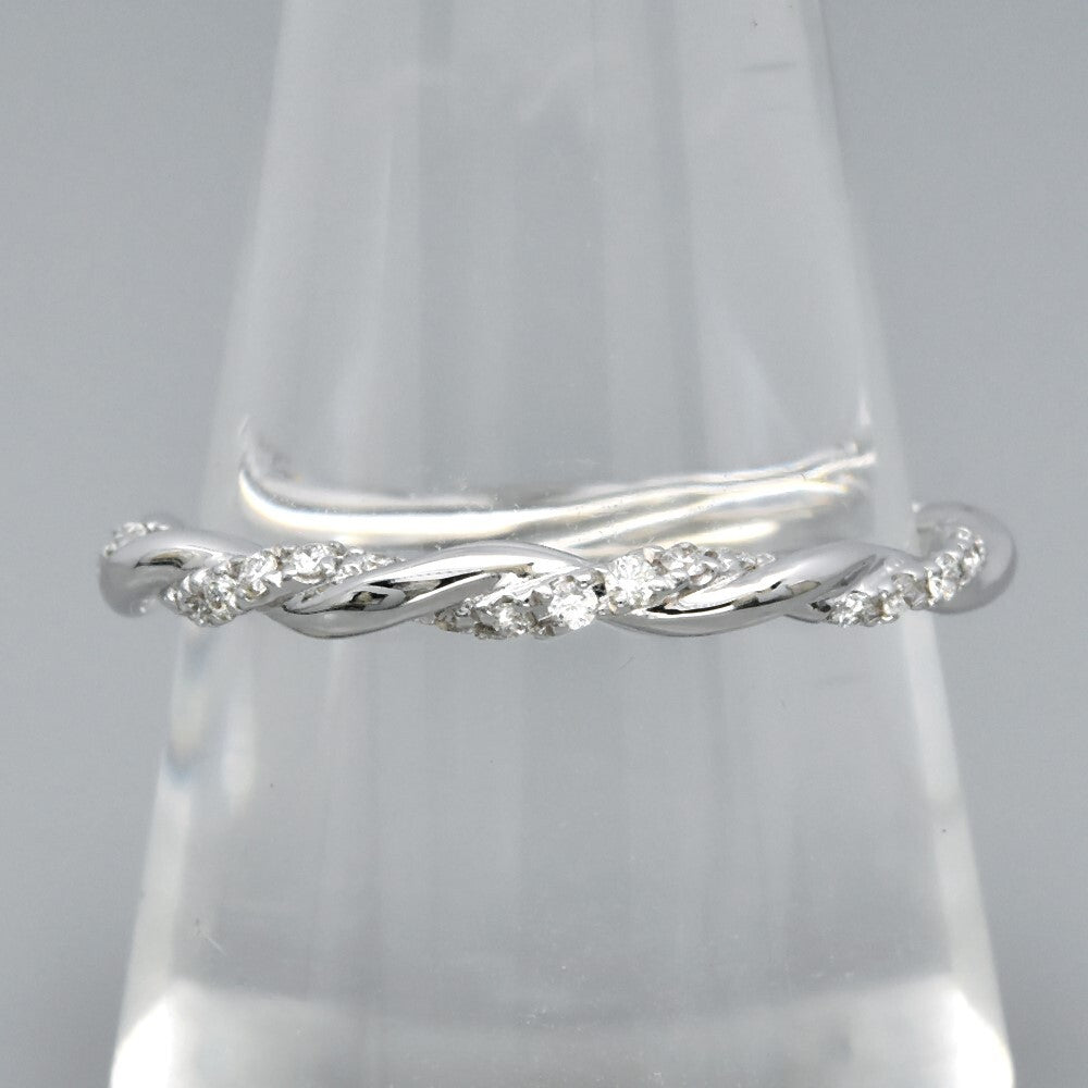 Natural Diamond Ring in 18K WHITE GOLD 0.19ct t.w 42pcs E/VVS Diamond — view 1