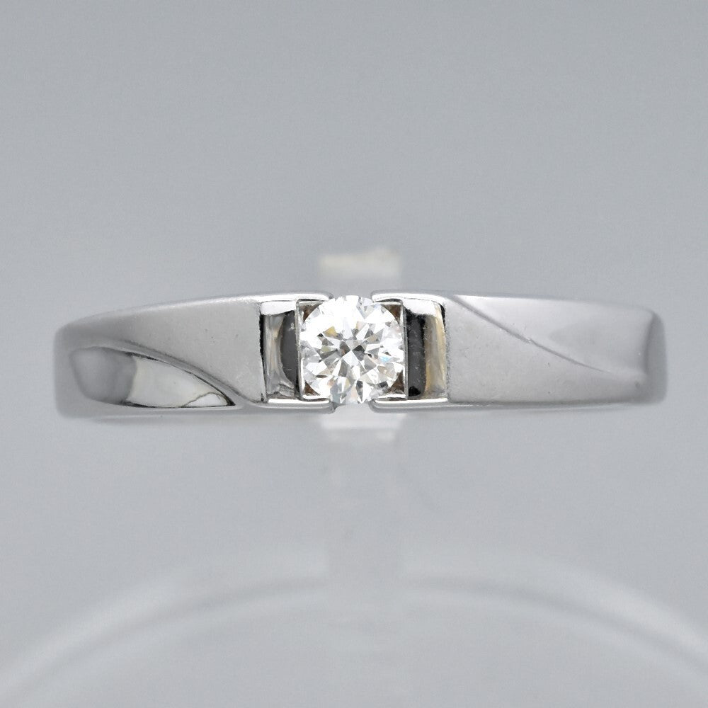 Natural Diamond Ring in 18K WHITE GOLD 0.15ct E/VVS Diamond