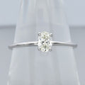 Natural Diamond Ring in 18K WHITE GOLD 0.30ct I/VVS Diamond — view 1