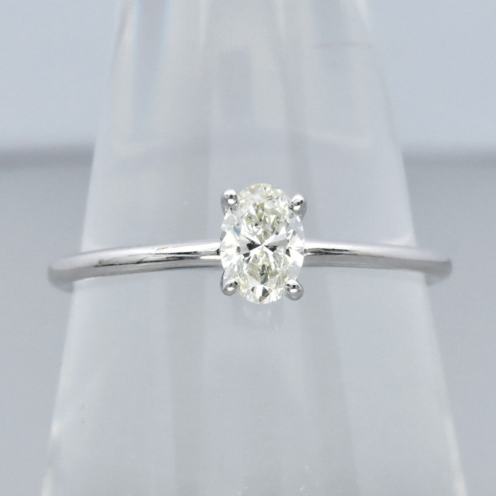 Natural Diamond Ring in 18K WHITE GOLD 0.30ct I/VVS Diamond — view 1