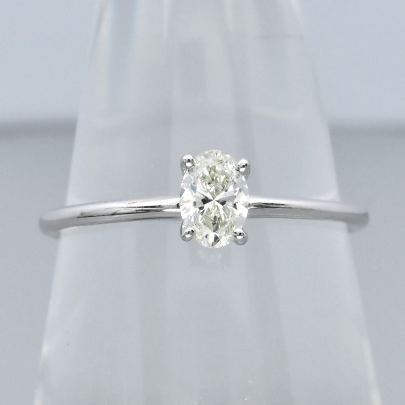 Natural Diamond Ring in 18K WHITE GOLD 0.30ct I/VVS Diamond