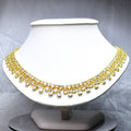 Natural Aquamarine Necklace &amp; Earring in 925 Sterling Silver (Gold Plated) — view 1