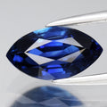 AIGS CERTIFICATE Incl.*1.28ct VS Marquise Natural Blue Sapphire Gemstone, Heated — view 1