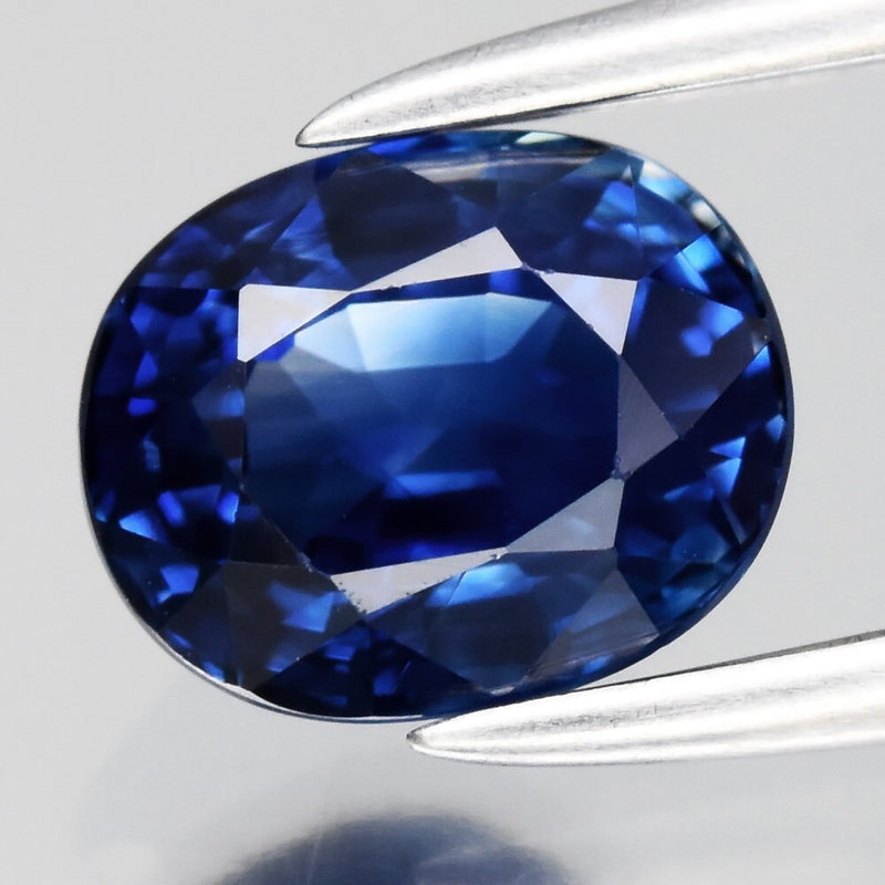 AIGS CERTIFICATE Incl.* 0.99ct VS Oval Natural Blue Sapphire Gemstone, Heated