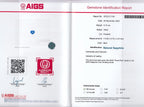 Laboratory report for AIGS CERTIFICATE Incl.* 0.73ct VVS Heart Natural Blue Sapphire Gemstone, Heated
