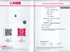 Laboratory report for AIGS CERTIFICATE Incl.* 0.93ct VS Pear Natural Blue Sapphire Gemstone, Heated