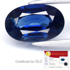 GLC Report 1.61ct VS Oval Natural Blue Sapphire - Unheated, Madagascar Gem — view 1