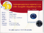 Laboratory report for GLC Report 1.69ct VS Oval Natural Blue Sapphire - Unheated, Madagascar Gem