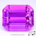GLC Certified Gigantic 195.30ct Natural Electric Magenta Pink Kunzite (IF) Certified by GLC