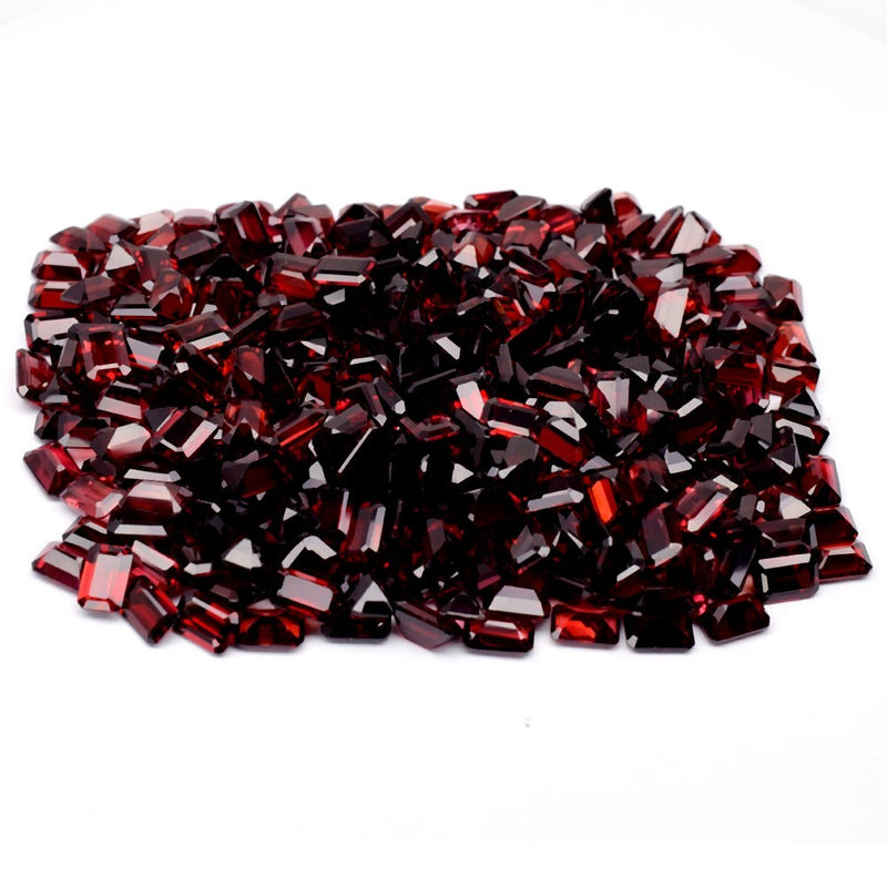 502p Lot 340.50ct VS-VVS Octagon Natural Red Pink Purple Rhodolite Garnet Gems