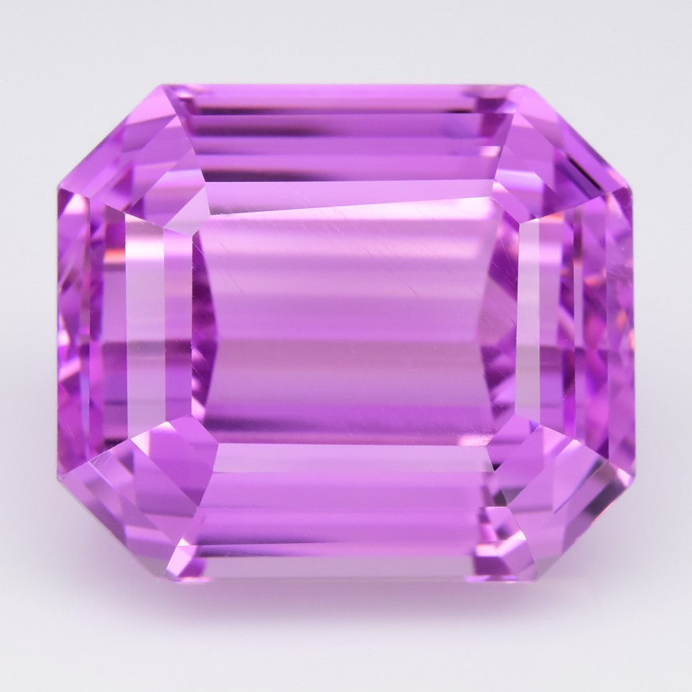 Big 40.70ct IF Octagon Natural Twilight Blossom Pink Kunzite - Radiant Gem — view 1