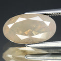 4.34ct Oval Natural Untreated Fancy Peachy White opal DIAMOND (One of a Kind)